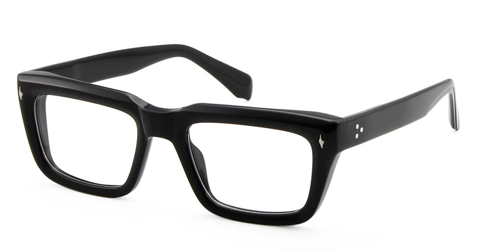 Esnbie Unisex Full Rim Square Acetate Eyeglasses 1-407-1