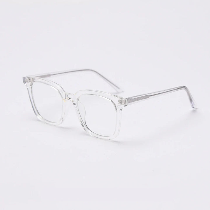 CCSpace Unisex Full Rim Square Tr 90 Titanium Frame Eyeglasses 49863 Full Rim CCspace C2  