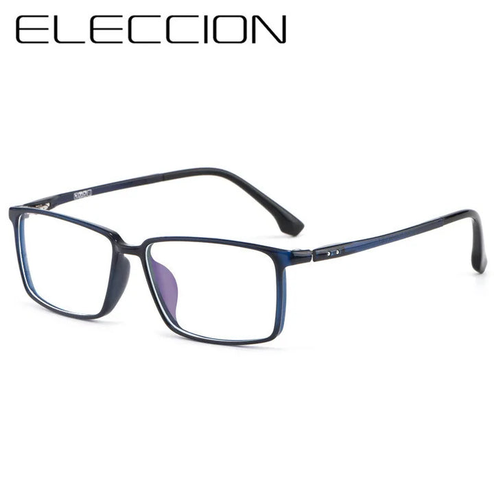 Eleccion Unisex Full Rim Square Ultem Eyeglasses 9810 Full Rim Eleccion