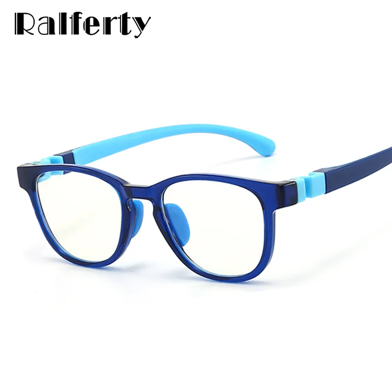 Ralferty Unisex Youth's Full Rim Square Acetate Eyeglasses R8509 Full Rim Ralferty   