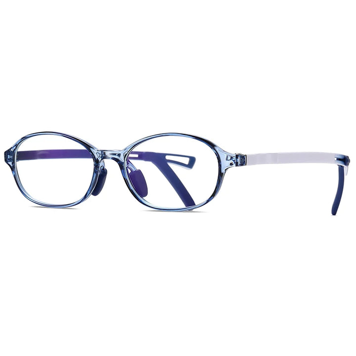 Reven Jate Unisex Youths's Full Rim Oval Tr 90 Eyeglasses 51104
