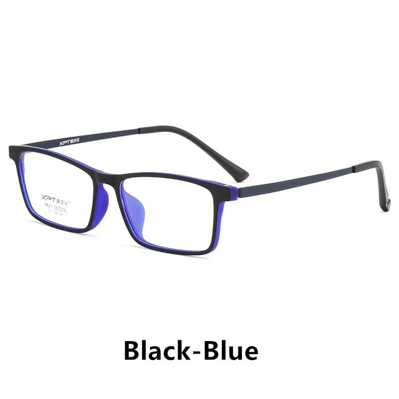 Kocolior Men's Full Rim Large Square Tr 90 Titanium Alloy Eyeglasses 9821 Full Rim Kocolior   