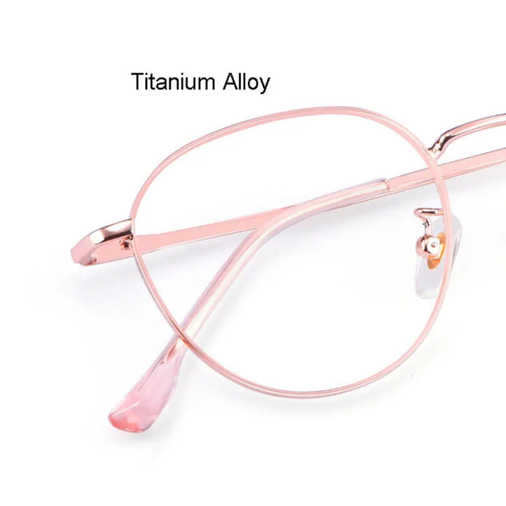 Hotony Unisex Full Rim Titanium Prescription Eyeglasses 80047 size chart
