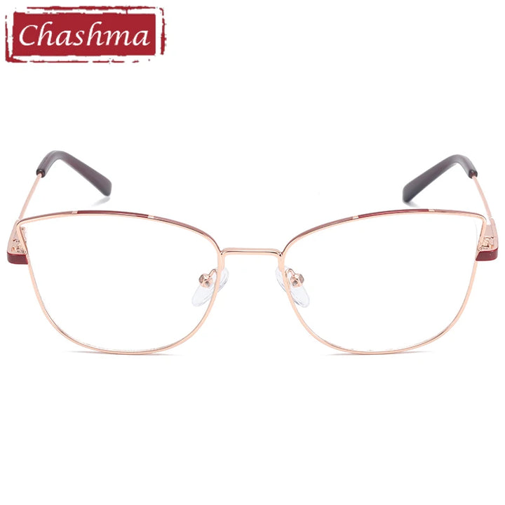 Chashma Women's Full Rim Square Cat Eye Alloy Eyeglasses 41121 Full Rim Chashma   