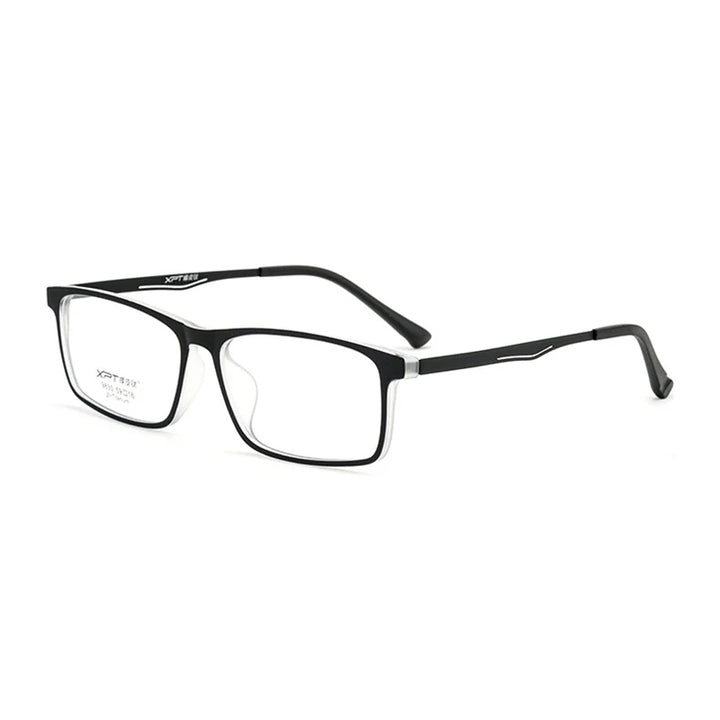 Hotony Unisex Full Rim Big Square Tr 90 Titanium Eyeglasses 89830