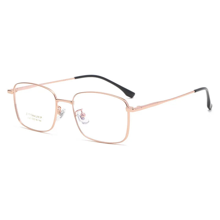 Kocolior Unisex Full Rim Square Titanium Eyeglasses 2320 Full Rim Kocolior Rose China 