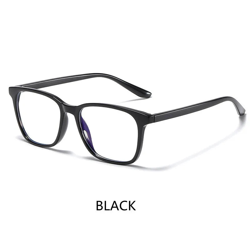 Kocolior Unisex Full Rim Square Tr 90 Acetate Hyperopic Reading Glasses 6919 Reading Glasses Kocolior Black China 0