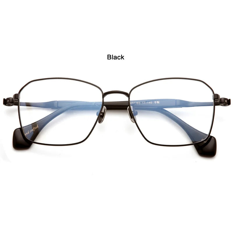 Muzz M1065 unisex square pure titanium prescription eyeglasses — view 7