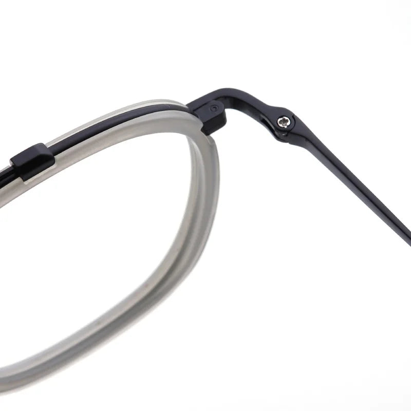 Muzz 05209 men's square IP titanium prescription eyeglasses — view 8