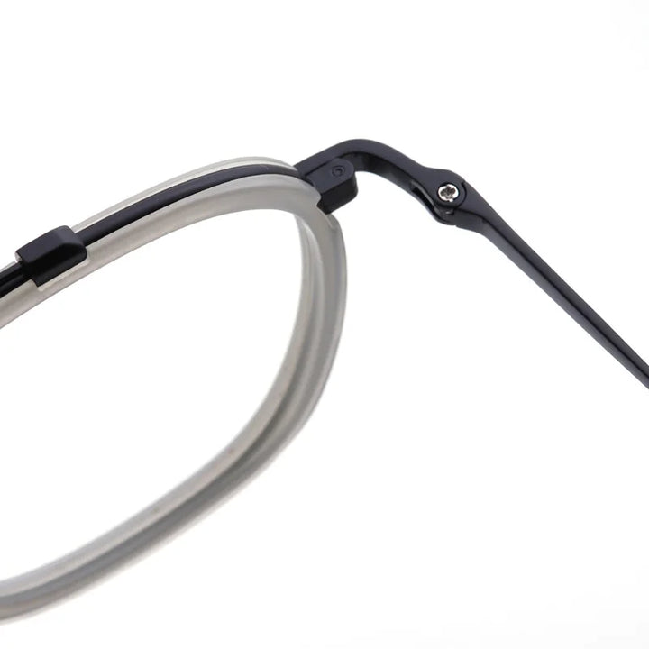 Muzz 05209 men's square IP titanium prescription eyeglasses — view 8