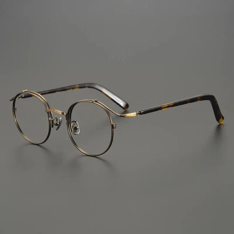 Bobbie Full Rim 445022 Unisex Titanium Oval Round Frames FuzWeb