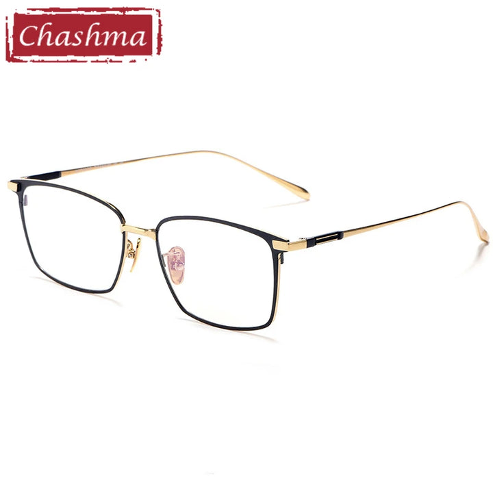Chashma Ochki Women's Full Rim Square Titanium Eyeglasses 18317