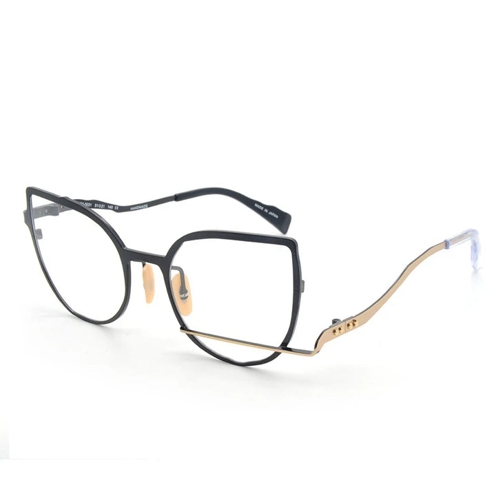 Muzz 0031-2 women's cat eye alloy prescription eyeglasses — view 8