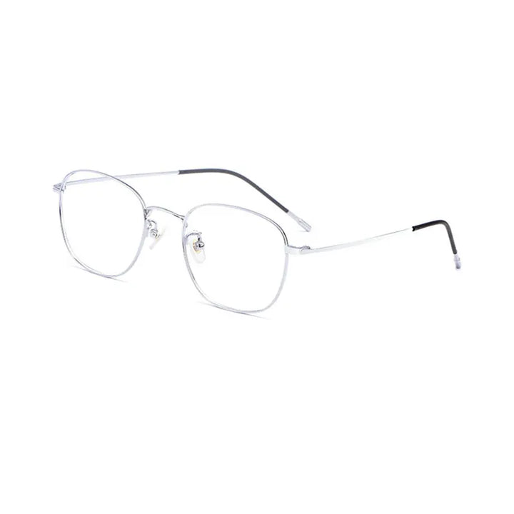 Hotony Unisex Full Rim Round Beta Titanium Prescription Eyeglasses 8822X size chart