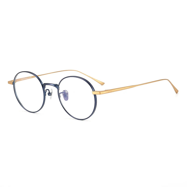 Aimee Unisex Full Rim Round Titanium Eyeglasses 1083 Full Rim Aimee   