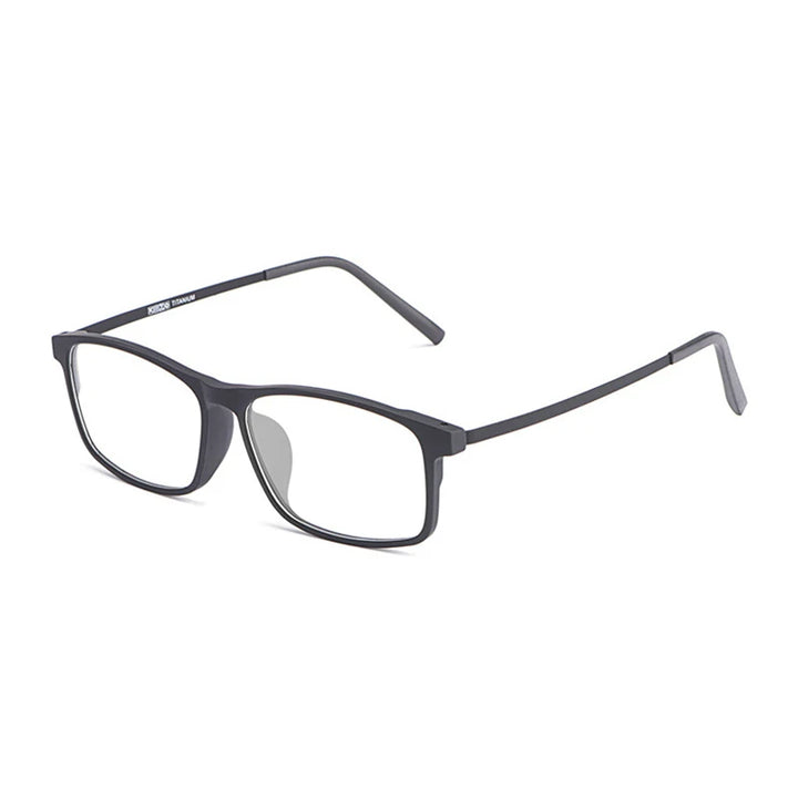 Hotony Unisex Full Rim Square Tr 90 Titanium Eyeglasses 720991