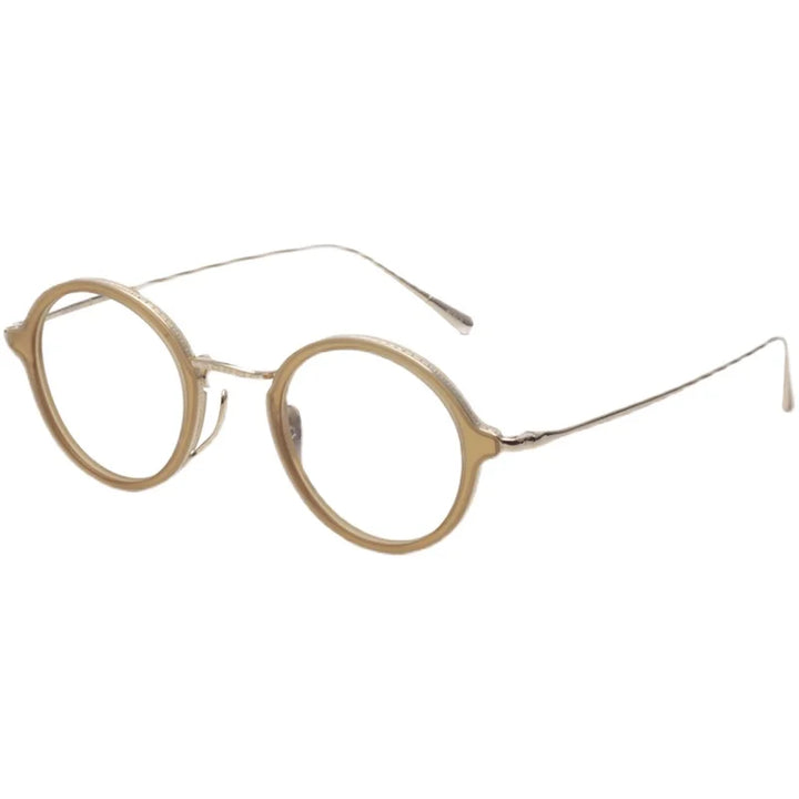 Aimee Unisex Full Rim Round Titanium Acetate Eyeglasses 1121110 Full Rim Aimee   