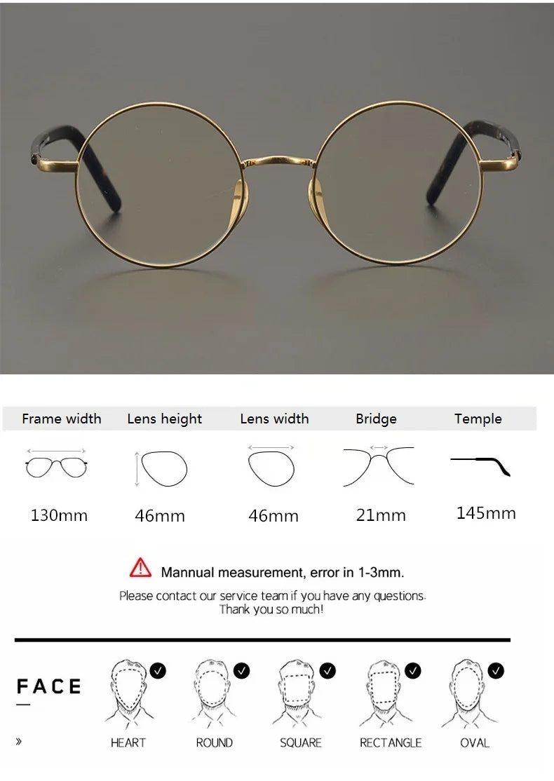 Aimee Unisex Full Rim Round Titanium Eyeglasses 2085 Full Rim Aimee   