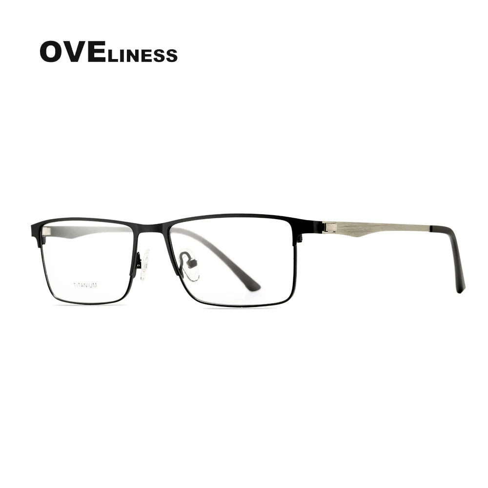 Oveliness Unisex Full Rim Square Screwless Alloy Eyeglasses 98684