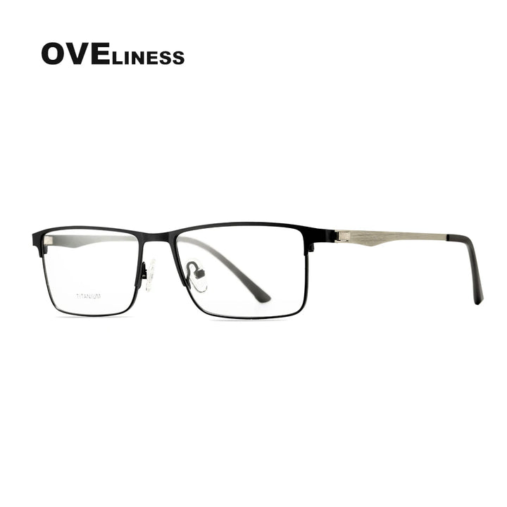 Oveliness Unisex Full Rim Square Screwless Alloy Eyeglasses 98684