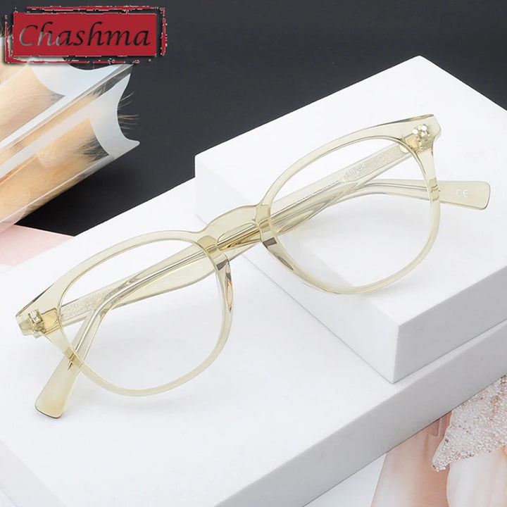 Chashma Ottica Unisex Full Rim Square Acetate Eyeglasses 79217