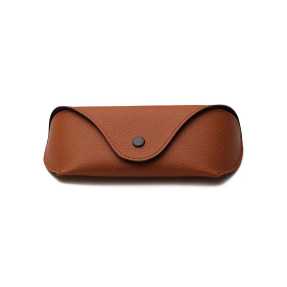 CCspace Unisex Faux Leather Eyeglass Case 8007 Case CCspace Case brown  