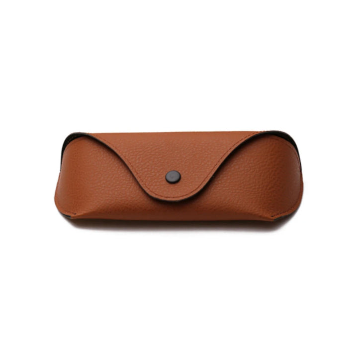 CCspace Unisex Faux Leather Eyeglass Case 8007 Case CCspace Case brown  