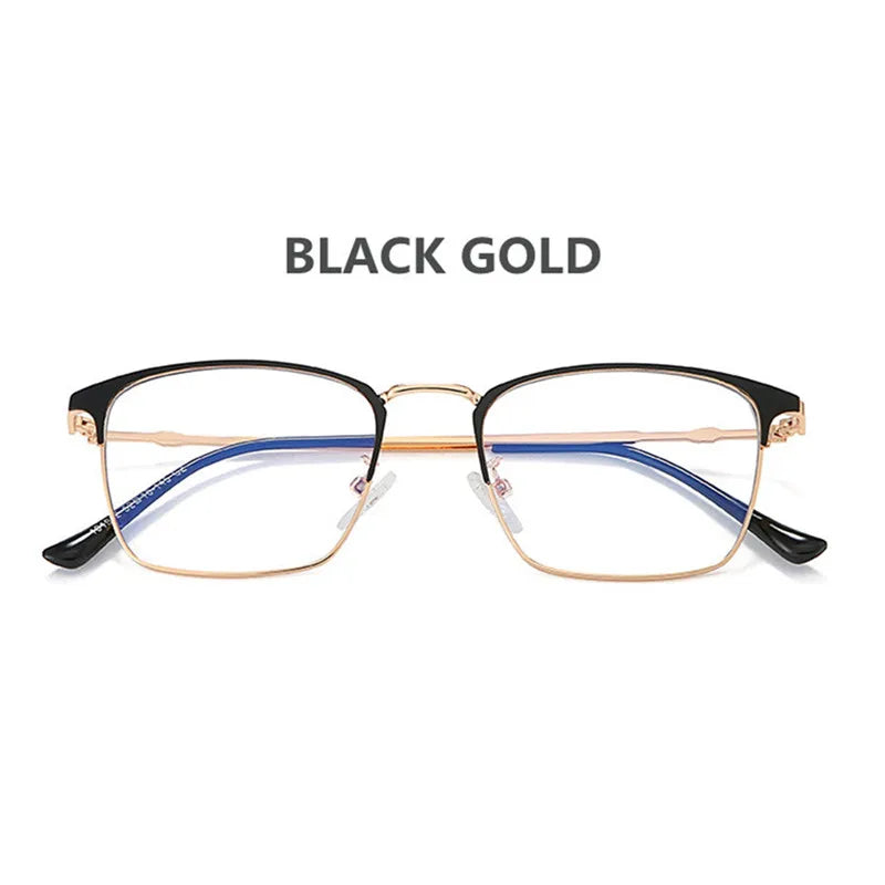 Kocolior Unisex Full Rim Square Alloy Hyperopic Reading Glasses 101902 Reading Glasses Kocolior