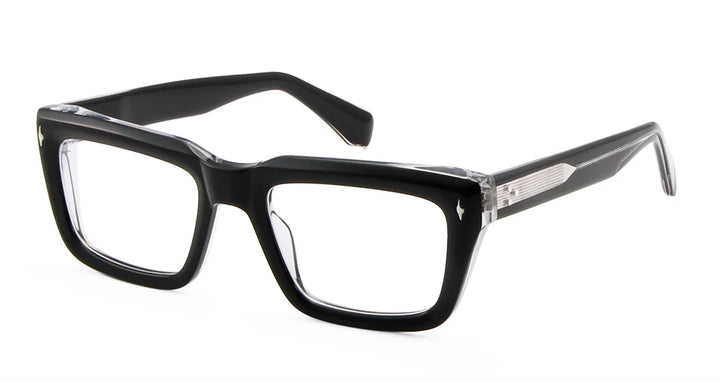 Esnbie Unisex Full Rim Square Acetate Eyeglasses 1-407-1