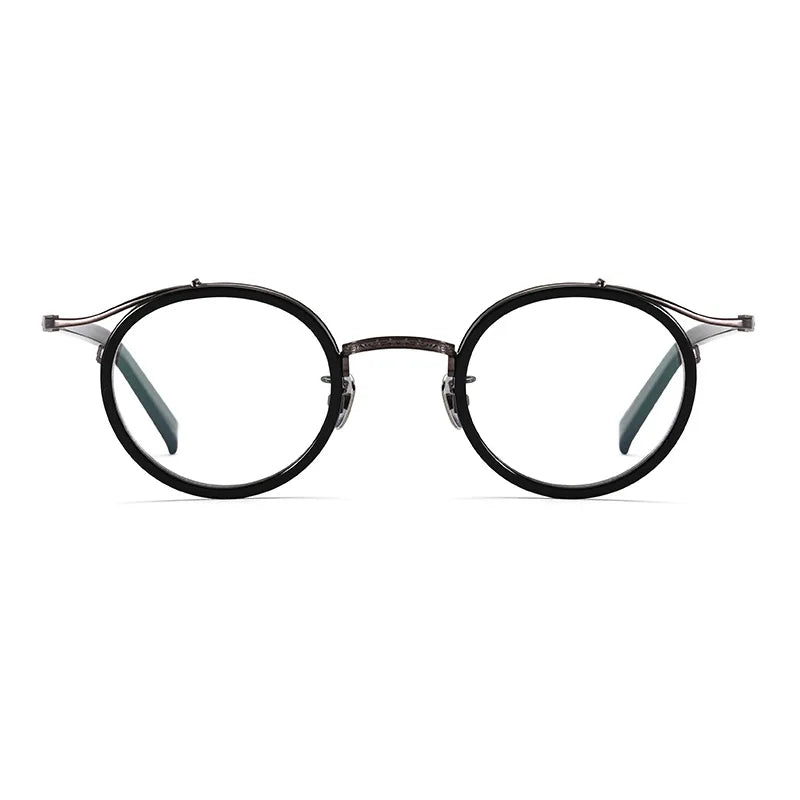 Aimee Unisex Full Rim Round Titanium Acetate Eyeglasses 2810 Full Rim Aimee   