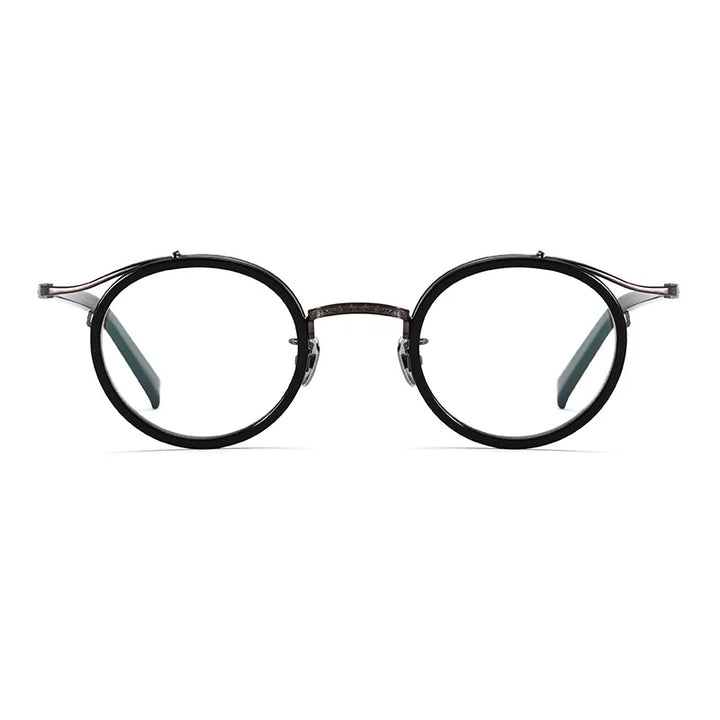 Aimee Unisex Full Rim Round Titanium Acetate Eyeglasses 2810 Full Rim Aimee   