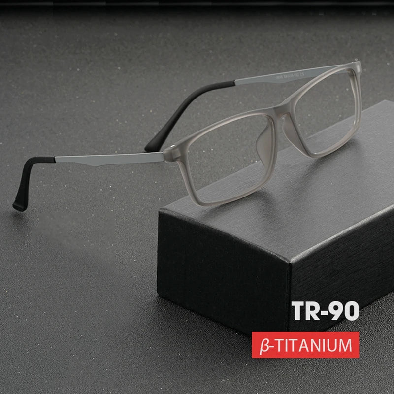 Hotony Unisex Full Rim Titanium Prescription Eyeglasses 9830 size chart