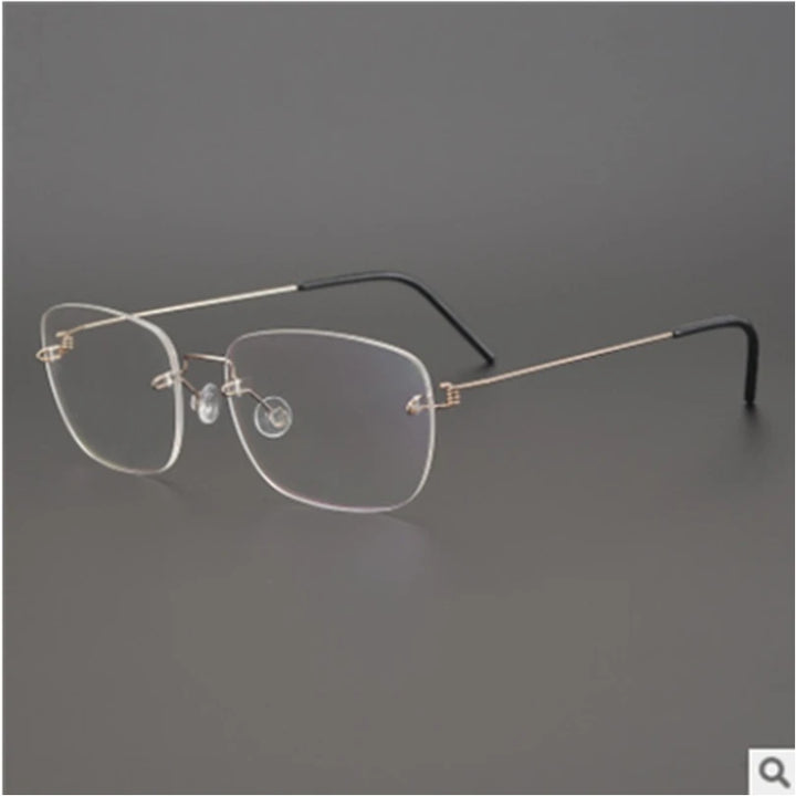 Aimee Unisex Rimless Square Titanium Eyeglasses 19900 Rimless Aimee   