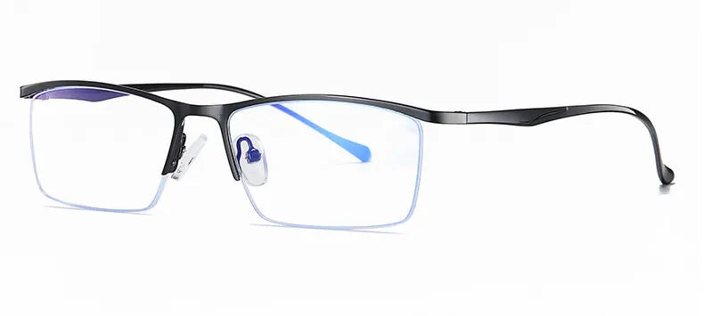 Hotochki 5910 men's semi rim alloy prescription eyeglasses — view 8