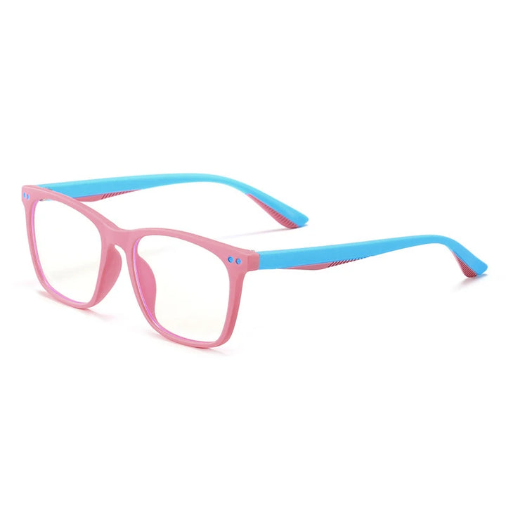 Reven Jate Unisex Youth's Full Rim Square Tr 90 Eyeglasses 45103