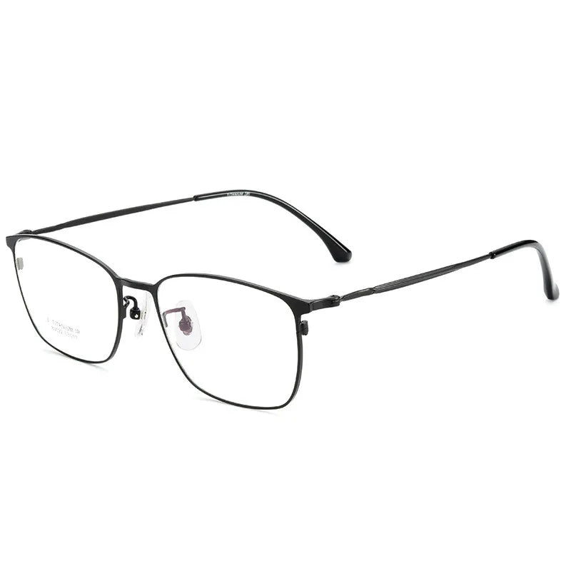 Kocolior Unisex Full Rim Square Titanium Alloy Eyeglasses 89022 Full Rim Kocolior   