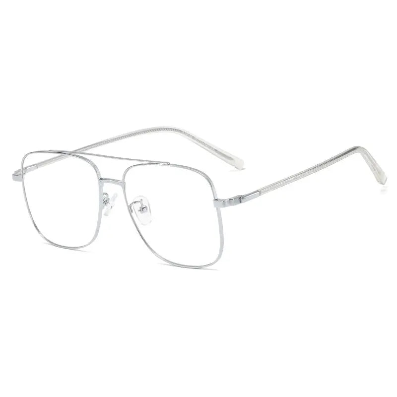 Hotony Women's Full Rim Square Double Bridge Alloy Eyeglasses 291804