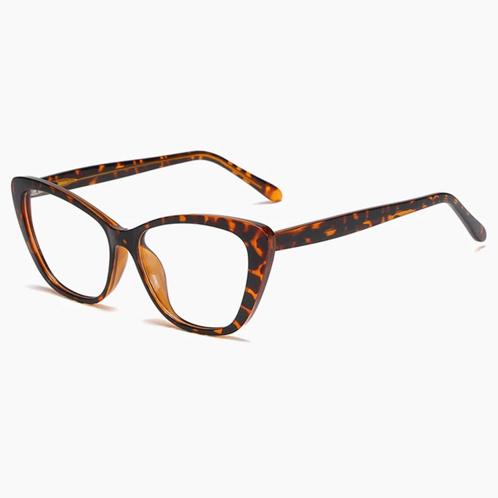 Hotony Women's Full Rim Square Cat Eye Pc Alloy Eyeglasses 72004