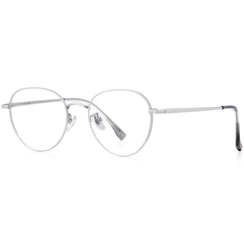 Hotony Unisex Full Rim Beta Titanium Prescription Eyeglasses T3927 size chart
