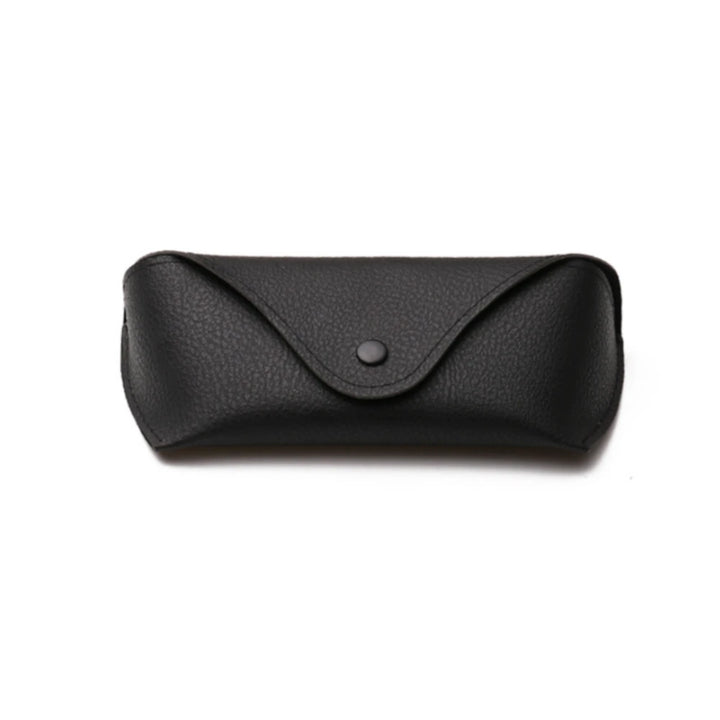 CCspace Unisex Faux Leather Eyeglass Case 8007 Case CCspace Case black  