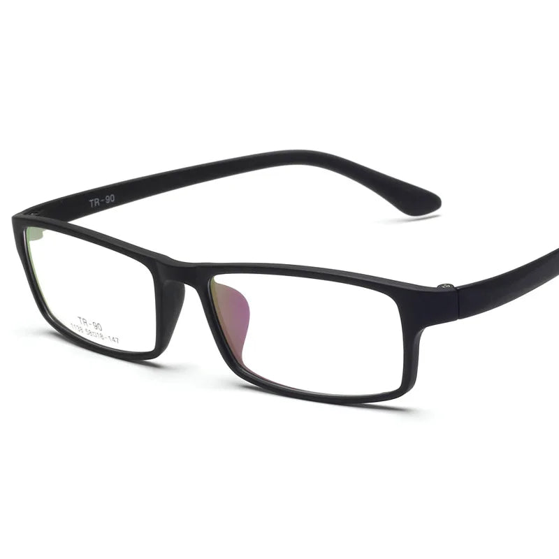 Cubojue Unisex Full Rim Big Square Tr 90 Titanium Reading Glasses 36160
