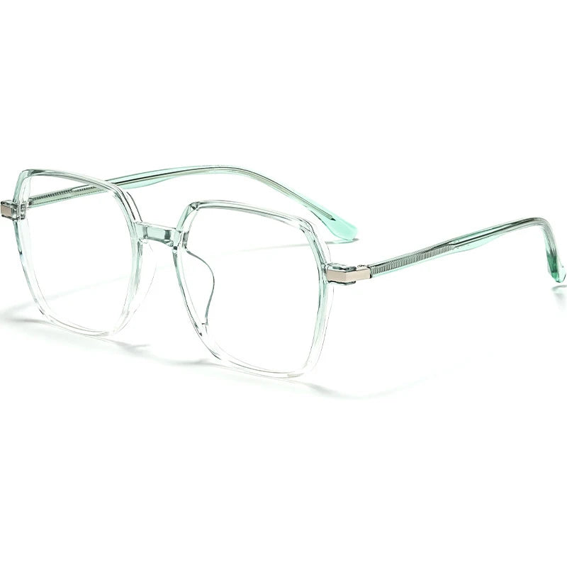 Hotochki Unisex Full Rim Polygonal Alloy Eyeglasses 3700d Full Rim Hotochki green  