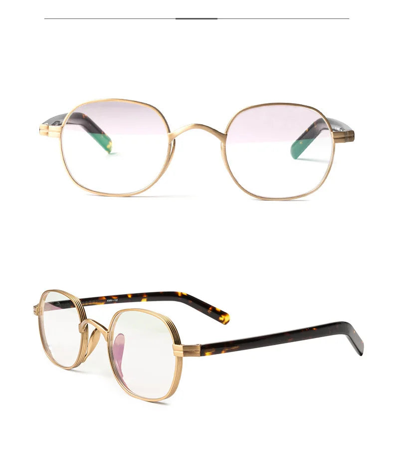 Muzz Women's Full Rim Oval Square Titanium Acetate Eyeglasses 510518