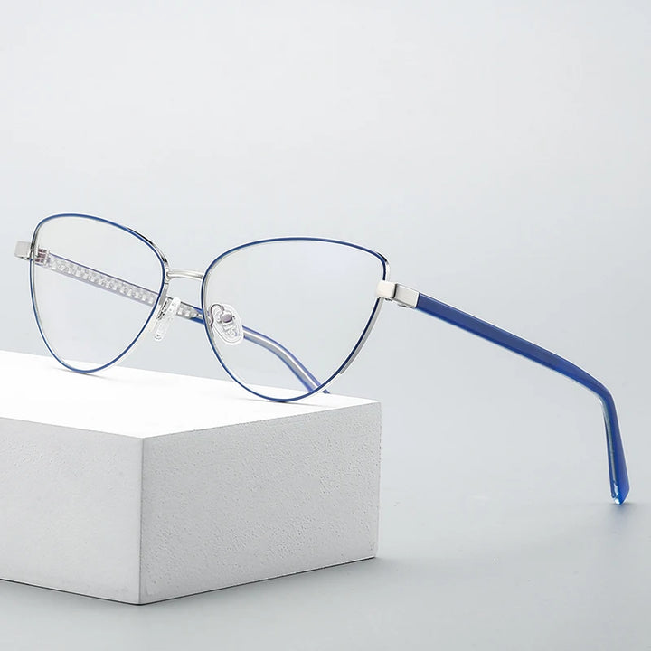 Oveliness Women's Full Rim Oval Cat Eye Alloy Eyeglasses 83006