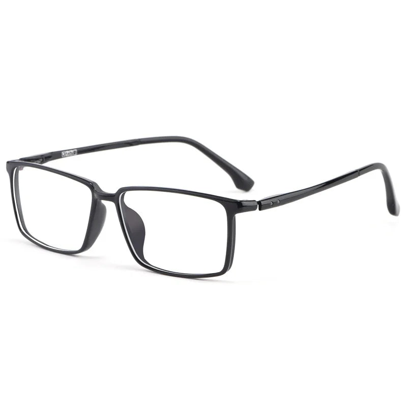 Eleccion Unisex Full Rim Square Ultem Eyeglasses 9810 Full Rim Eleccion C2. Bright Black