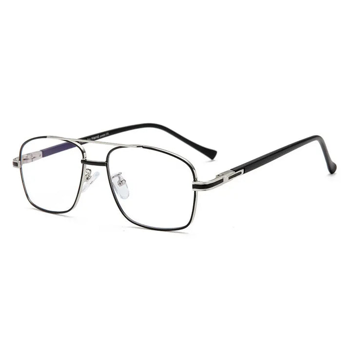 Hotochki Women's Full Rim Square Double Bridge Alloy Eyeglasses 202259