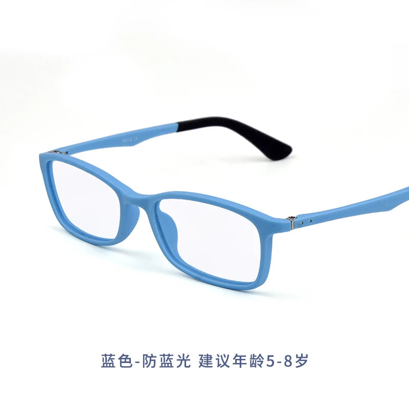 Secg Unisex Children's Full Rim Square PPSU Silicone Eyeglasses 2829 Full Rim Secg Little blue  