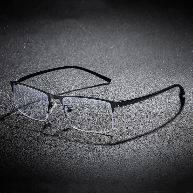 Hotochki 9501 unisex semi rim alloy prescription eyeglasses