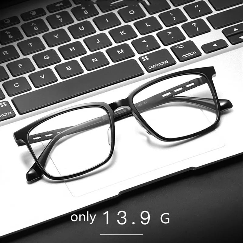 Kocolior Unisex Full Rim Square Tr 90 Titanium Alloy Eyeglasses F001 Full Rim Kocolior   