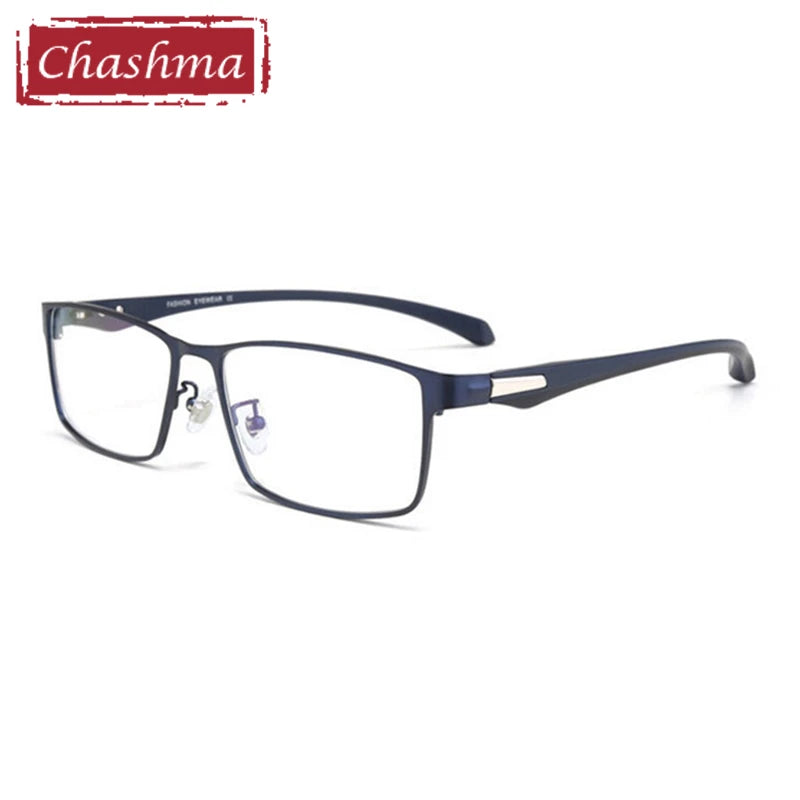 Chashma Men's Semi Full Rim Square Tr 90 Alloy Eyeglasses 66071/85